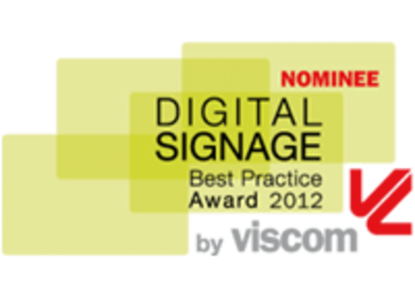 Das Digital Signage des Best Practise Awards 2012 von viscom