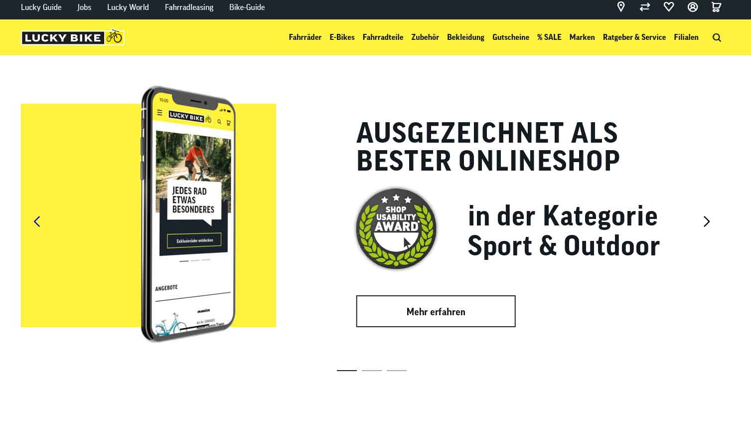 Gewinner der Kategorie Sport & Outdoor: Lucky Bike