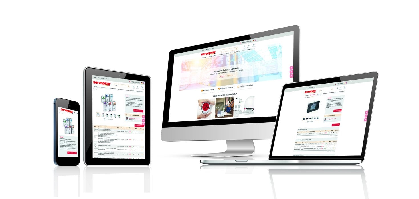 Onlineshoppen beim Großhändler Servoprax